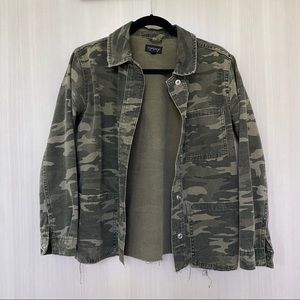 Topshop Camo Denim Jacket